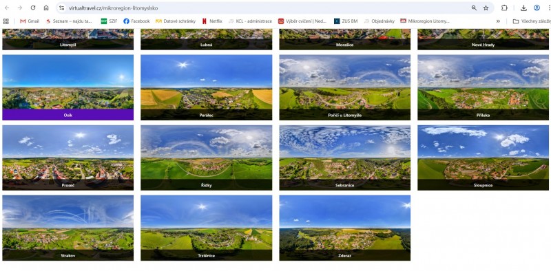 Náhled realizace projektu 3D pohled do obce